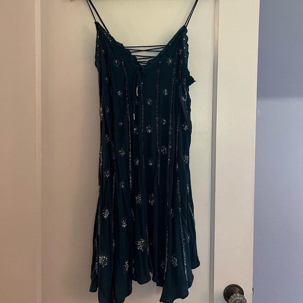 Free People Sequin Slip Dress NWOT
